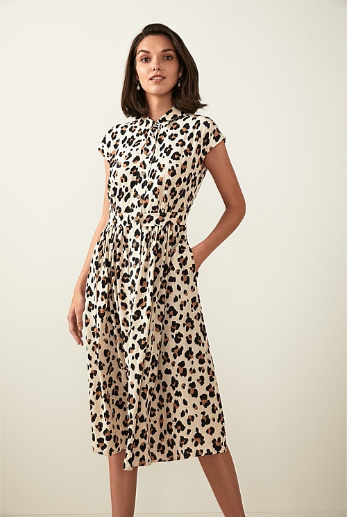 trenery leopard print dress