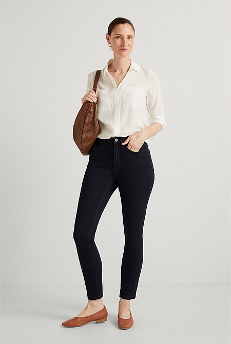Springfield Jeggings & Skinny & Slim WOMEN FASHION Jeans Strech discount 67% Navy Blue 36                  EU 